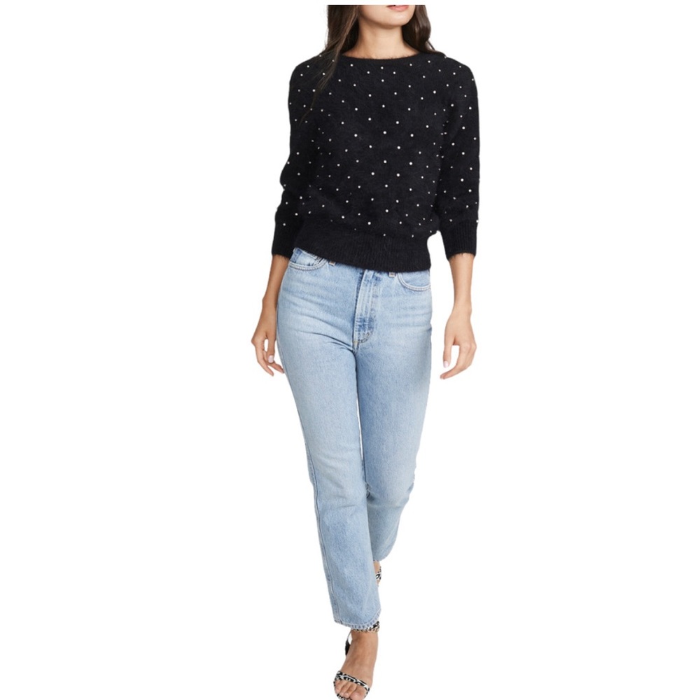 BA&SH Amby Sweater Rhinestones Angora